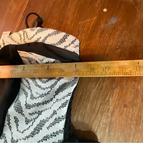 Mimi Chica Dress High Low Black White Zebra‎ Lace Midi Western Size S - Picture 9 of 10